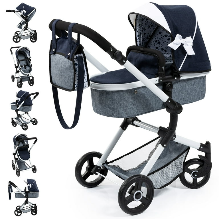 Kombi-Puppenwagen Neo Vario schwarz ⋆ Bayer Design DE