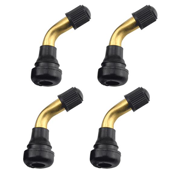 12Pcs Tyre Valves Stem Right Angle Snap-in Rubber 90 Degree Brass for Electric Scooter and M365 Electric Scooter