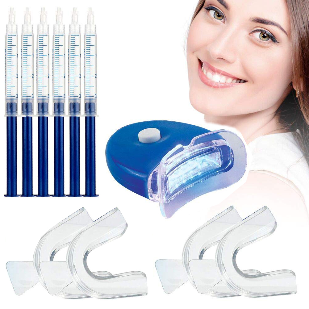 Teeth Whitening Kit 6 Syringes of Teeth Whitening Gel 1 LED