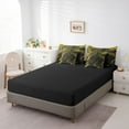 thumbnail image 4 of 7 Piece Yellow Geometric Bed in a Bag Queen Modern Abstract Plaid Bed Set,Black Honeycomb Print Bedding Comforter Sheet Set Beehive Geometrical Fitted Sheet Square Pattern Cushiom Covers, 4 of 5
