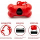 thumbnail image 4 of Dispensador de bolsas para excrementos de perros, soporte para bolsas para excrementos de perros, soporte para bolsas para mascotas con forma de hueso, accesorios para mascotas (rojo), 4 of 5