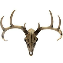 Atlantic Collectibles 10 Point Buck Head Skull Wall Mounted Hanging Plaque Figurine 18.5"L