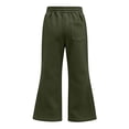 thumbnail image 4 of WOYY Girls Flared Sweatpants Preppy Joggers Pants Spring Fall Casual Trousers, Sizes 5-16, 4 of 4