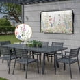 thumbnail image 6 of Outdoor TV Cover 52x30x4.5in, Country Flower Vine Wildflower Weatherproof TV Screen Protector with Zipper, Butterfly Floral on White Outside Television Cover Fits Up to 52-55", 6 of 9