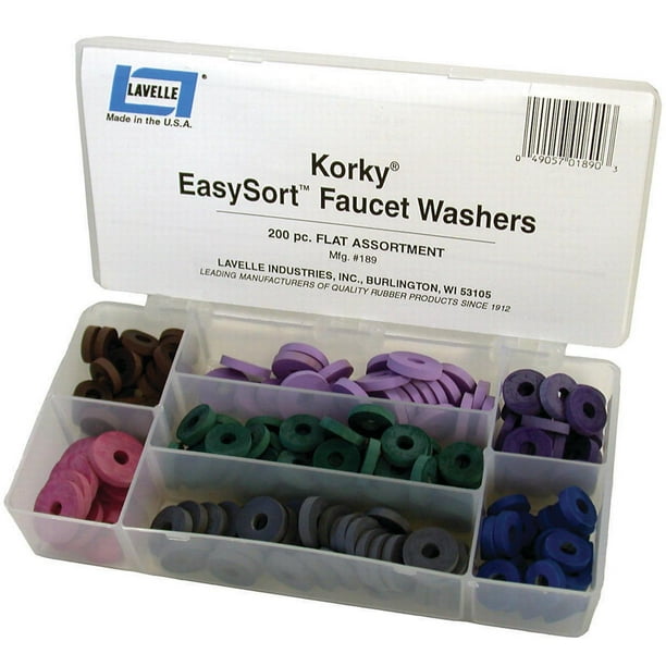 FAUCET WASHER FLAT KIT 200PC