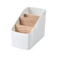 thumbnail image 3 of Soporte de control remoto, organizador de maquillaje, ahorro de espacio en el escritorio, soporte multiusos para tarjetas de lápiz, contenedor de caja Blanco trapezoidal BLESIY Organizador de almacenamiento de escritorio, 3 of 8