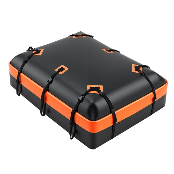 CONCETTA 20 Cubic Feet Waterproof Car Roof Bag, Rooftop Cargo Carrier for All Cars with/without Rack, Anti-Slip Mat, 10 Reinforced Straps, Door Hooks and Luggage Lock Included