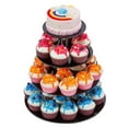thumbnail image 5 of TUIBELYN Cupcake Holder 4 Tiers Dessert Display Tower Fruit Cake Pastry Stand Detachable Candy Rack Tray Serving Platter for Wedding Birthday Party Black, 5 of 8