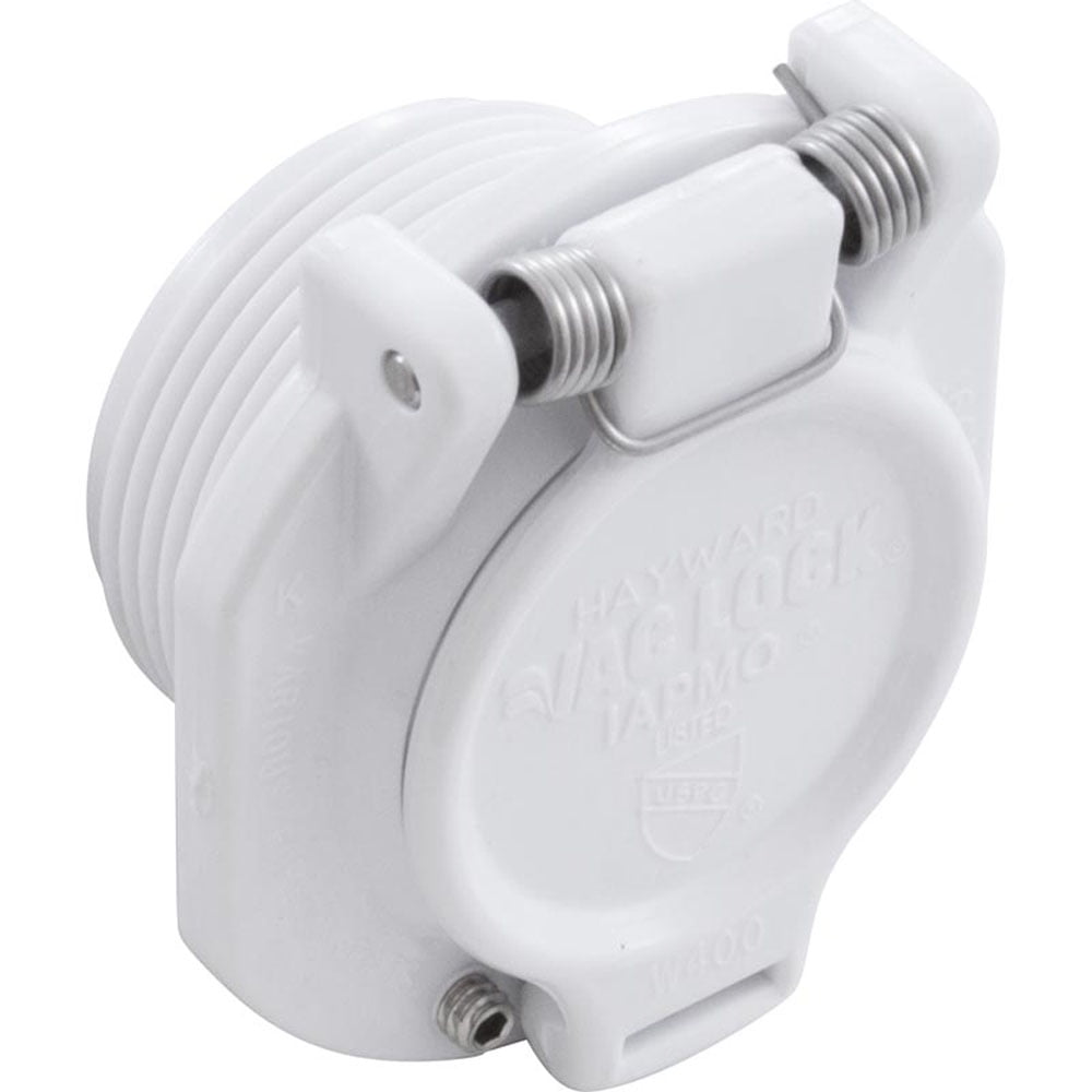 Vac Lock Safety Wall Fitting Hywd Nav Pool Vac 1 1 2 mpt Wht 