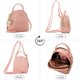 thumbnail image 3 of Mini Mochila De Cuero De PU para Mujeres Y Niñas, Bolsos De Mochila De Ocio con Correa De Hombro Extraíble, Pequeño Bolso Escolar Impermeable para Viajes/Paseos, 3 of 5