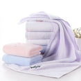 thumbnail image 4 of Pidada 100% Cotton Embroidered Floral Pattern Hand Towels for Bathroom Set of 3 (Pink), 4 of 9