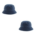 thumbnail image 1 of Jumpingount Sombrero de pescador de vaquero de Color sólido para mujer, sombrero para el sol al aire libre, amantes de la sección de las Azul vaquero 2piezas, 1 of 6