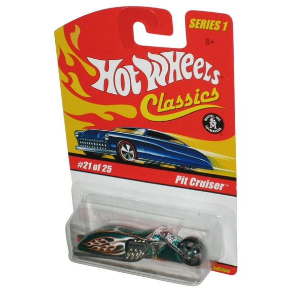 Hot Wheels Classics Series 1 (2004) Green Pit Cruiser Toy Bike 21/25