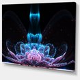 thumbnail image 2 of Art Numérique Fleur Fractale Bleu Violet - Impression sur Toile Florale, 2 of 3