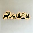 thumbnail image 4 of Fwttom Christmas Wall Decor with LED Lights Wooden Xmas Ornaments Wall Lights Christmas Decorations Indooor for Holiday Home Decor, 4 of 8