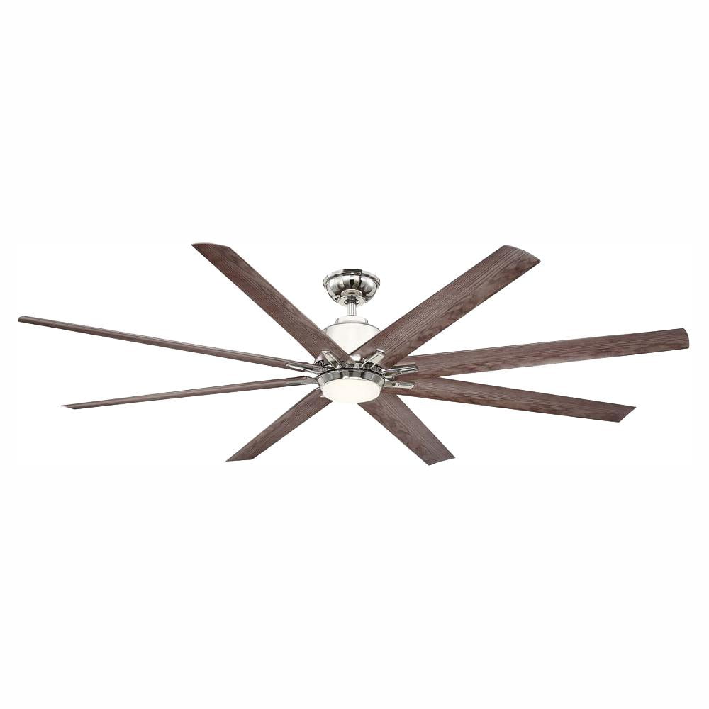 Kensgrove 72 in. LED Indoor/Outdoor Polish Nickel Ceiling
