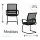 thumbnail image 2 of Silla De Oficina Escritorio Ergonómica Negra Industech Negro Malla De Poliéster, 2 of 4