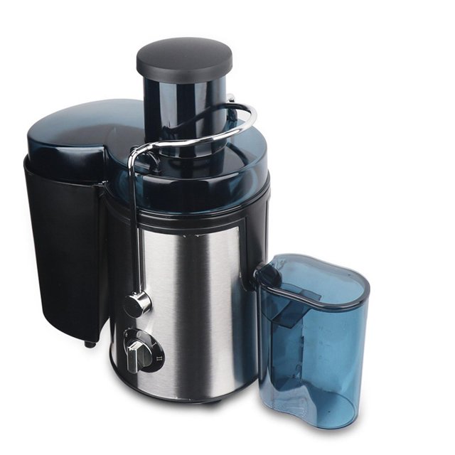 Siruishop Juicer Machine Centrifugal Juice Extractor Maker Wide Mouth Efficient Fruit Vegetable Juicer Small Appliance for Kitchen Home Silver