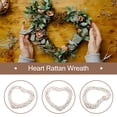 thumbnail image 3 of SHISUYAN HOMEMAXS Heart Shaped Rattan Wreath Frame for Holiday Crafts Wreath Making 1 Set, 3 of 8