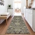 thumbnail image 3 of Dalyn Rugs Premium Machine Washable Mayfield AMF1084 Charcoal 2'3" x 7'6" Runner Rug, 3 of 6