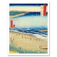thumbnail image 1 of Yasashi Bay, Common name: Kujukuri Kazusa Province Utagawa Hiroshige Japanese Woodblock Framed Wall Art Picture Print 12x16 inch, 1 of 5