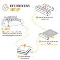 thumbnail image 5 of 78.7" Human Dog Bed and Lazy Sofa Couch, 3-in-1 Foldable Sleeper Sofa with Teddy Fabric and Foam Filling, Multi-Functional Floor Sofa for Living Room, Guest Room, or Playroom, Green, 5 of 7