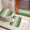 thumbnail image 4 of Sage Green Ombre Bath Mat 3 Piece Bathroom Rug Set, Sage Green Gradient Woods Farmhouse Non Slip Bath Rug Contour Mat and Toilet Lid Cover, Absorbent Shower Mats Soft Bath Rugs and Mats Sets, 4 of 8