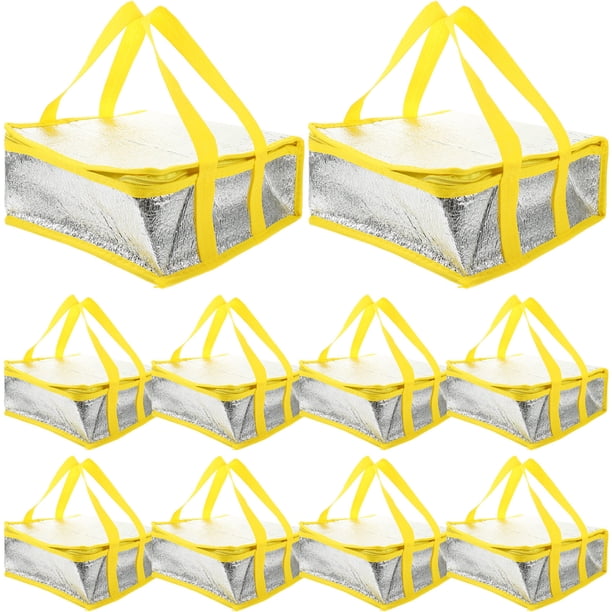 WEUVEB 10Ud Bolsa Reusable Aislante Para Transporte De Comida Con Aislamiento Térmico Fuerte