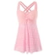 thumbnail image 4 of Conjunto de Regalo de Vacaciones Conservador de Color Sólido Hueco Camisola Dividida Conjunto de Trajes de Baño, Trajes de Baño Modestos para las Mujeres, 4 of 4