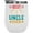 White, variant on Best Uncle Ever with Two Thumbs, Uncle's Birthday or Appreciation for Uncles, White 12oz Wine Tumbler