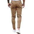 thumbnail image 2 of Solid Color Men Casual Pencil Pants Long Trousers, 2 of 4