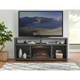thumbnail image 5 of Martin Svensson Home Lexington Solid Wood TV Stand with Fireplace for TVs up to 75", Grey, 5 of 5