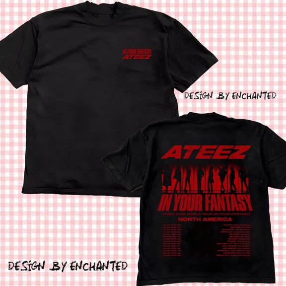 Retro Ateez 2025 World Tour in Your Fantasy Shirt, ATEEZ Golden Hour Part 2 Shirt, Ateez World Tour 2025 in North America