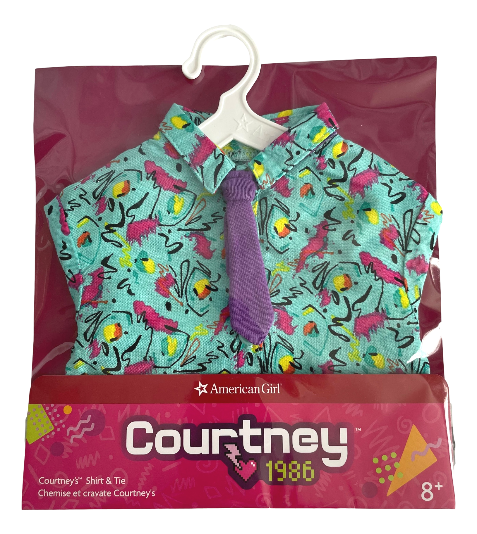 American Girl Courtney's Shirt & Tie for 18" Dolls