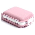 thumbnail image 2 of Baohd Pill Box Sealed Container Collapsible Tablet Organizer Storage Divider Camping Indoor Outdoor Health Care Dispenser straw pink 1Set, 2 of 6