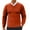 Orange, variant on YUGYXL Long Sleeve Shirts for Men with Designs Loose Fit V Neck Knitted Cotton Sweaters Causal Fashion Pullover Top Fall Blue XXL