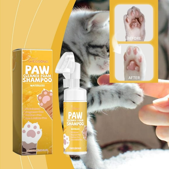 Fridja Pet Clearance Pet Paw Foam CleanerCleaning CareMoisturizing Nourishing Moisturizing Paw Cleaner for Dogs and Cats 100ml