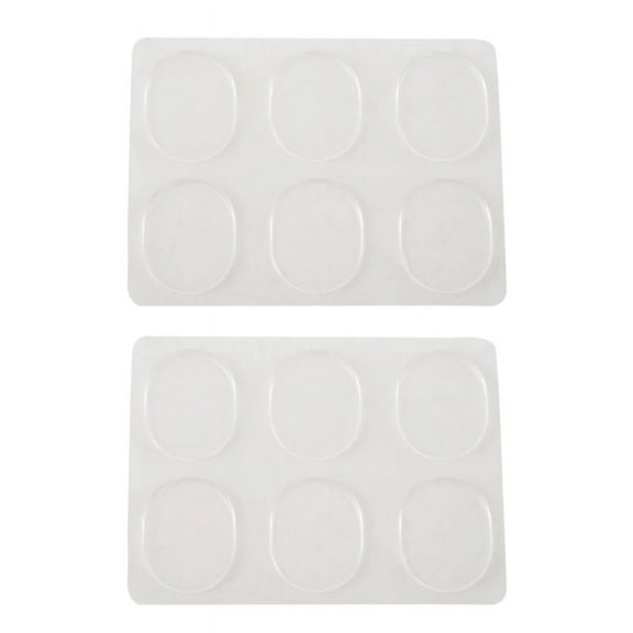 12pcs Snare Drum Mute Pad Drum Damper Gel Pads Snare Drum Muffler Mute Percussion Accessories(Transparent)
