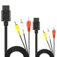 thumbnail image 4 of Xahpower 2Pack 6Ft AV Composite Video Cable Cord Compatible with Nintendo 64/N64/GameCube/Super Nintendo SNES TV Game, 4 of 8