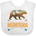 thumbnail image 3 of Inktastic Montana Vacation Bear Silhouette Boys or Girls Baby Bib, 3 of 4