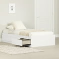 thumbnail image 1 of South Shore Step One Twin Mates Bed with 3 Drawers, in Pure White, 1 of 9