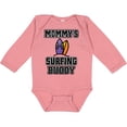 thumbnail image 3 of Inktastic Mommy Surfing Buddy Surfboard Boys or Girls Long Sleeve Baby Bodysuit, 3 of 5