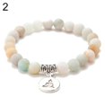 thumbnail image 3 of opvise Unisex Lotus Yoga Pattern Pendant Beaded Bracelet Charm Bangle Jewelry Gift, 3 of 6