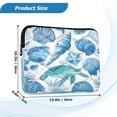 thumbnail image 3 of Quilted Laptop Sleeve for 13-16 Inch Laptops Protective Laptop Case Cover Lightweight Travel & Office Essentials Marine Organismsd, 3 of 8