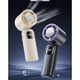 thumbnail image 4 of Kieccall Portable Handheld Mini Fan 6 Speed Cooling Fan with LED Display Lanyard for Makeup Travel Outdoor Summer Use, 4 of 5