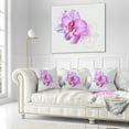 thumbnail image 2 of Designart Blooming Pink Fowler Watercolor - Floral Throw Pillow - 18x18, 2 of 4