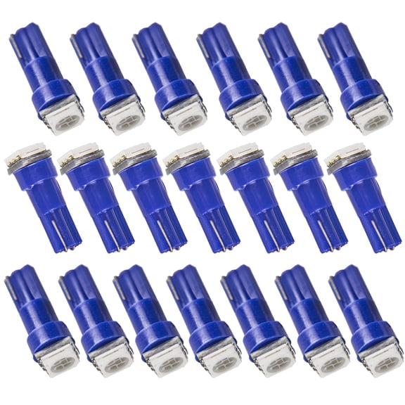 20pcs T5 74 Instrument Cluster Gauge Dash LED Bulb light 17 57 37 73 Blue