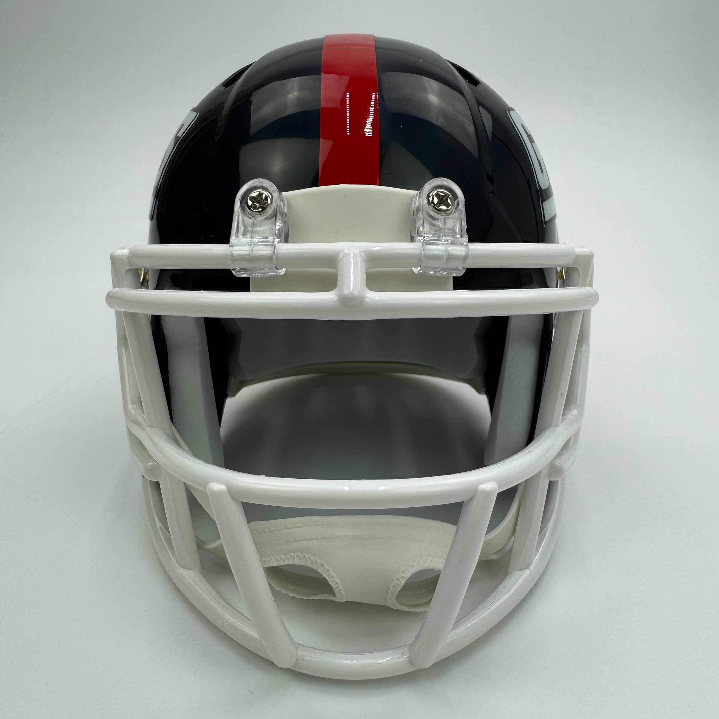 Autographed/Signed Lawrence Taylor New York Giants Retro Mini Football Helmet Beckett BAS COA