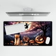 thumbnail image 4 of Spooky Halloween Night Witch Airedale Terrier Glowing Pumpkins Desk Mat Full Keyboard Mouse Pad Dale Waterside Dog Lover Large Mousepad - 12015, 4 of 5