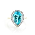 thumbnail image 5 of Galaxy Gold 14K Yellow Gold Natural Blue Topaz Ring - December Birthstone - Communication & Serenity - Sizes 5.5 to 11 - Fine Jewelry for Women, 5 of 7